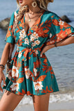 Printed Tie Waist Romper *Multiple Color Options*
