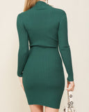 Green Envy Sweater Dress