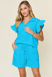 Textured Top and Shorts Set *Multiple Color Options*