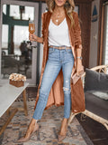 Always Perfect Long Sleeve Velvet Duster