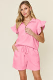 Textured Top and Shorts Set *Multiple Color Options*