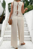 Tie Back Top and Pants Set *Multiple Color Options*