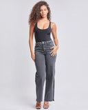 Dream High-Rise 90s Straight Side-Slit Jean