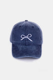 Bow Washed Cotton Cap *Multiple Color Options*
