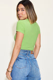Ribbed Round Cropped Tee *Multiple Color Options*