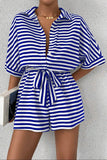 Tie Waist Striped Romper *Multiple Color Options*