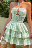 Floral Cutout Mini Dress *Multiple Color Options*