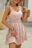 Lace Detail Wide Strap Mini Dress