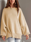 Side Slit Long Sleeve Sweater *Multiple Color Options*