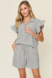Textured Top and Shorts Set *Multiple Color Options*