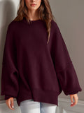 Side Slit Long Sleeve Sweater *Multiple Color Options*
