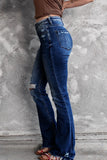 Distressed  Denim Flare Jeans *Multiple Color Options*