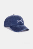 Bow Washed Cotton Cap *Multiple Color Options*