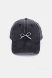 Bow Washed Cotton Cap *Multiple Color Options*