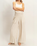 The Marina Dot Wide-Leg Pants