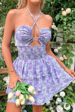 Floral Cutout Mini Dress *Multiple Color Options*