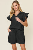 Textured Top and Shorts Set *Multiple Color Options*