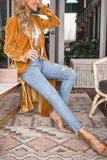 Always Perfect Long Sleeve Velvet Duster