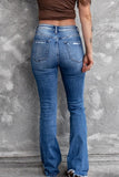 Distressed  Denim Flare Jeans *Multiple Color Options*