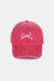 Bow Washed Cotton Cap *Multiple Color Options*