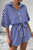 Tie Waist Striped Romper *Multiple Color Options*