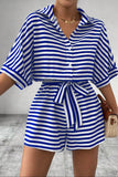 Tie Waist Striped Romper *Multiple Color Options*