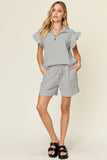 Textured Top and Shorts Set *Multiple Color Options*