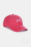 Bow Washed Cotton Cap *Multiple Color Options*