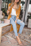 Always Perfect Long Sleeve Velvet Duster