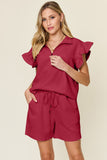 Textured Top and Shorts Set *Multiple Color Options*