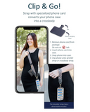 Clip & Go Crossbody Phone Strap With Wallet - Multiple Options