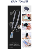 Clip & Go Crossbody Phone Strap With Wallet - Multiple Options
