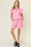 Textured Top and Shorts Set *Multiple Color Options*