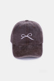 Bow Washed Cotton Cap *Multiple Color Options*