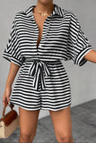 Tie Waist Striped Romper *Multiple Color Options*