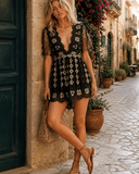 Gilded Romance Embroidered Romper