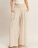 The Marina Dot Wide-Leg Pants