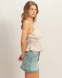 The Marina Dot Halter Top