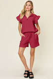 Textured Top and Shorts Set *Multiple Color Options*