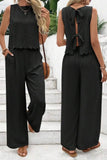 Tie Back Top and Pants Set *Multiple Color Options*