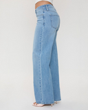 Bella Asymmetrical Relaxed Rise Wide Leg Jeans