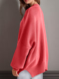 Side Slit Long Sleeve Sweater *Multiple Color Options*