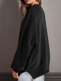 Side Slit Long Sleeve Sweater *Multiple Color Options*