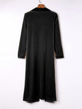Always Perfect Long Sleeve Velvet Duster