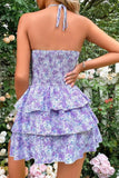 Floral Cutout Mini Dress *Multiple Color Options*