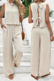 Tie Back Top and Pants Set *Multiple Color Options*