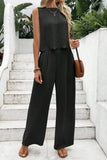 Tie Back Top and Pants Set *Multiple Color Options*