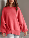 Side Slit Long Sleeve Sweater *Multiple Color Options*
