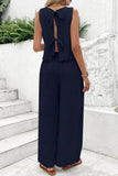 Tie Back Top and Pants Set *Multiple Color Options*