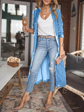 Always Perfect Long Sleeve Velvet Duster